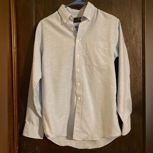 Michael James light blue dress casual boy’s shirt, size 18, preowned